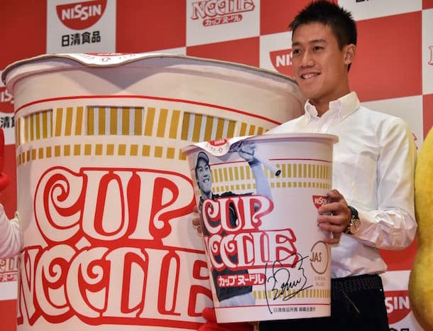 Kei Nishikori Cup Noodle